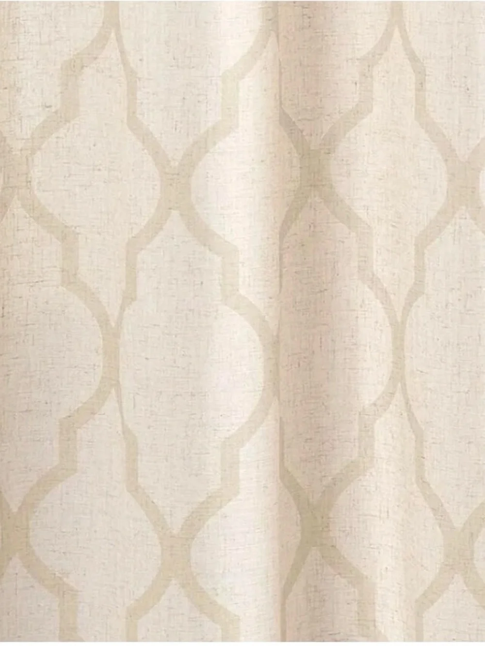 Jin Chan Window Panels Set of 2 Grommet Panels LINEN Ezra 50 in X 84 in